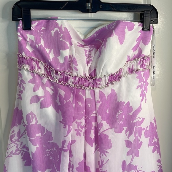 David's Bridal Violet Sweetheart Balloon Dress - Picture 11 of 15